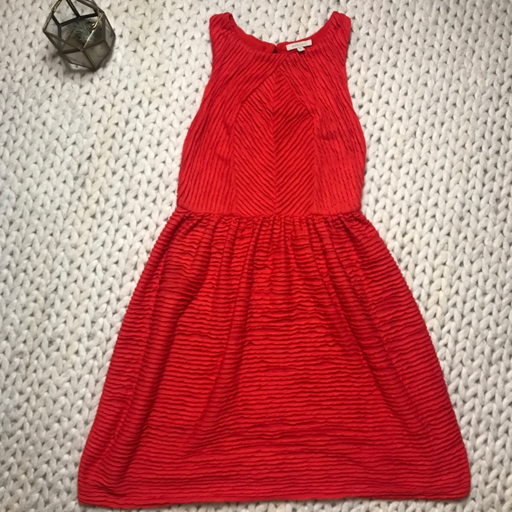 Anthropologie Bordeaux Textured Dress